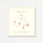 NEW BABY CARD <br> Baby Girl Welcome to the World Little One!