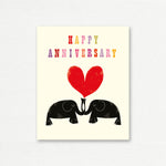 ANNIVERSARY CARD <br> Happy Anniversary Elephants