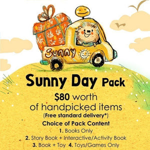 Woods in the Books Sunbeams Surprise Sunny Day Pack illustration by Moof