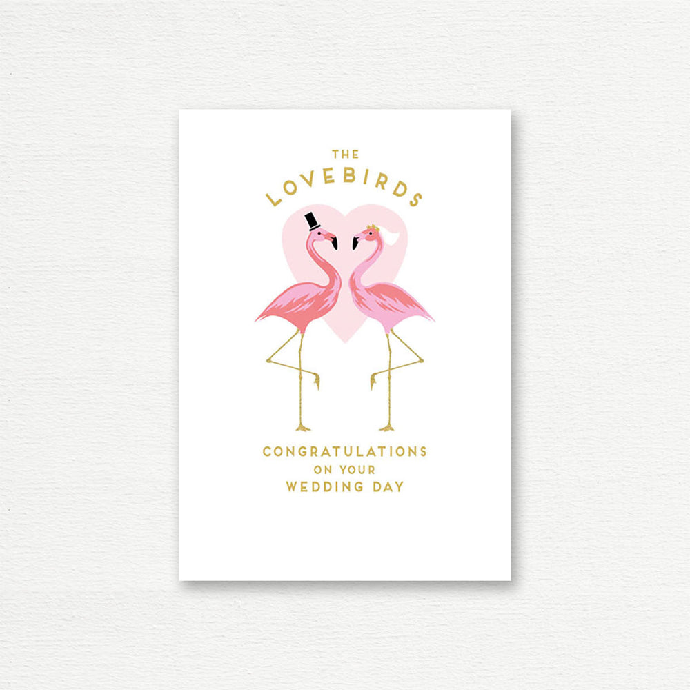 WEDDING CARD <br> The Love Birds!
