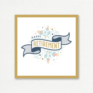 RETIREMENT CARD <br> LARGE  <br> Happy Retirement