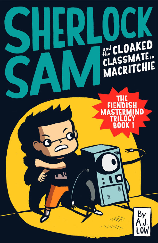 Cover of chapter book 'Sherlock Sam and the Cloaked Classmate in MacRitchie' by A. J. Low and Drewscape