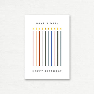 BIRTHDAY CARD <br> Make A Wish Happy Birthday!