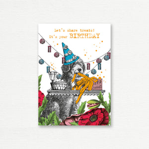 BIRTHDAY CARD <br> Let's Share Treats!