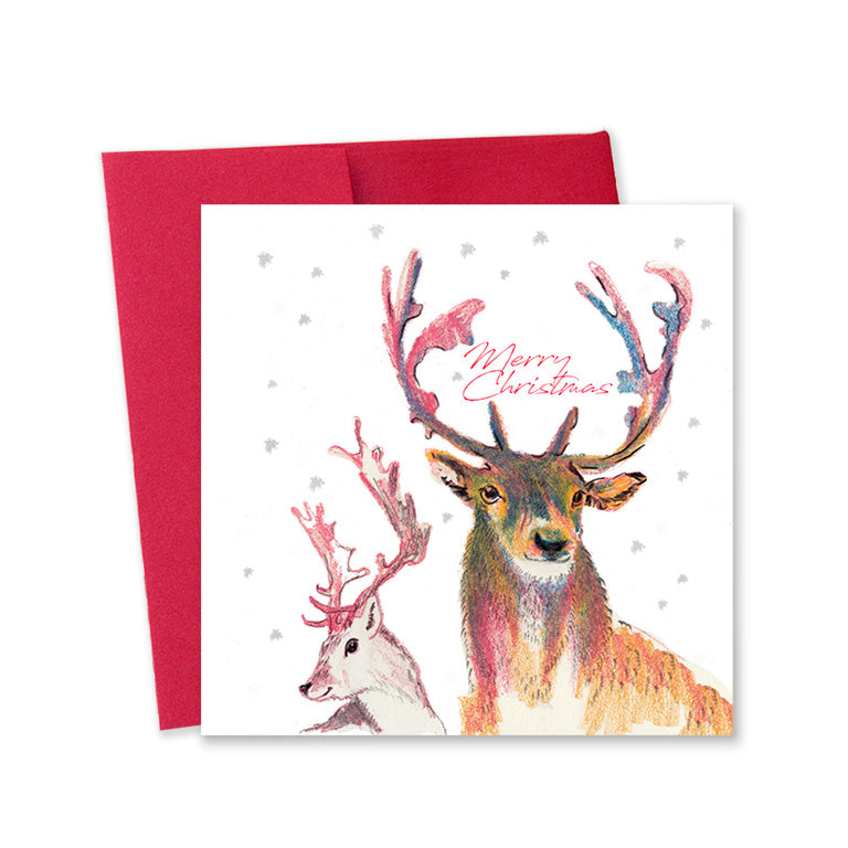 WITB Christmas Card: Merry Christmas Deer (pack of 5 cards)