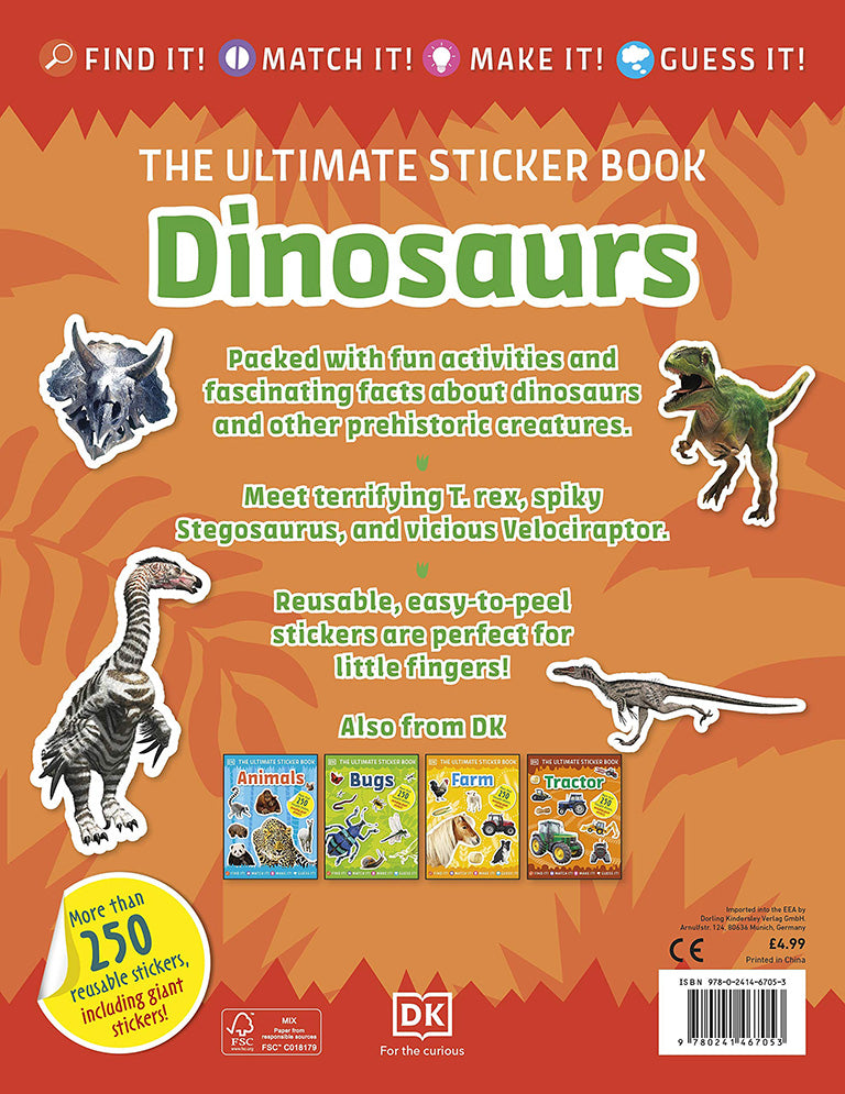 Ultimate Sticker Book Dinosaurs