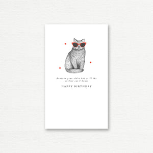 BIRTHDAY CARD <br> Another Older But Still the Coolest Cat I Know