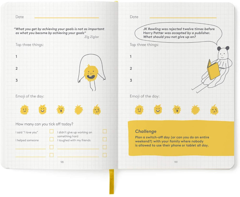 The HappySelf Junior Journal (6 -12 yo) - Yellow