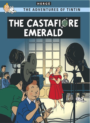 Cover of graphic novel 'The Adventures of Tintin: The Castafiore Emerald' by Hergé