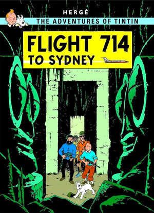 Cover of graphic novel 'The Adventures of Tintin: Flight 714 to Sydney' by Hergé