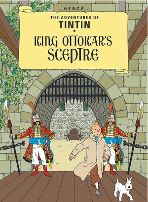 Cover of graphic novel 'The Adventures of Tintin: King Ottokar's Sceptre' by Hergé