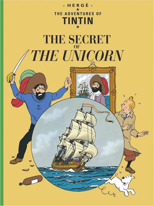 Cover of graphic novel 'The Adventures of Tintin: The Secret of the Unicorn' by Hergé