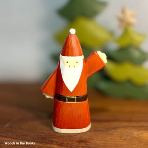 Polepole Handcrafted Wooden Santa