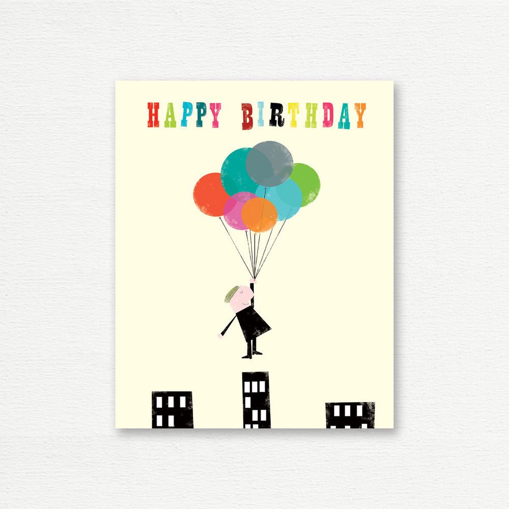BIRTHDAY CARD <br> Birthday Balloons Man