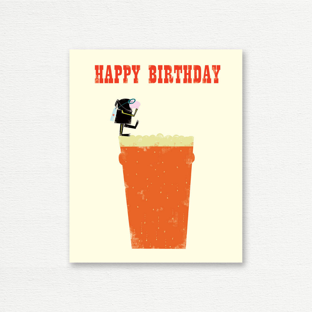BIRTHDAY CARD <br> Birthday Beer Man