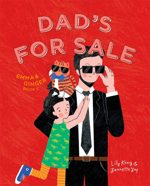 Cover of picture book 'Dad's for Sale' by Lily Kong and Jeanette Yap