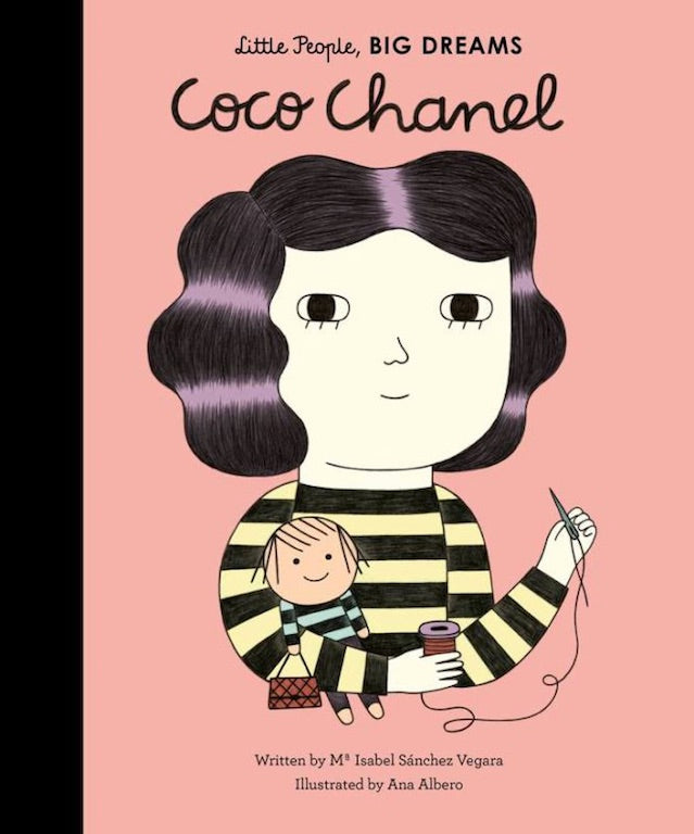 Cover of picture book 'Little People, BIG DREAMS: Coco Chanel' by Maria Isabel Sanchez Vegara and Ana Albero