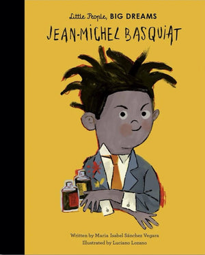 Cover of picture book 'Little People, BIG DREAMS: Jean-Michel Basquiat' by Maria Isabel Sanchez Vegara and Luciano Lozano