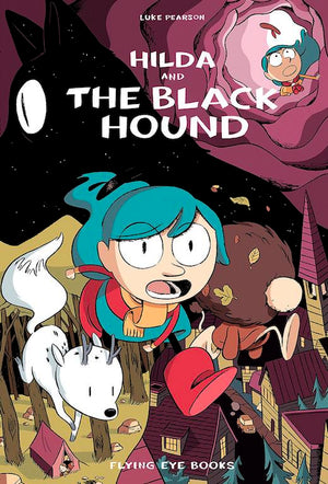 Cover of graphic novel 'Hilda and the Black Hound' by Luke Pearson