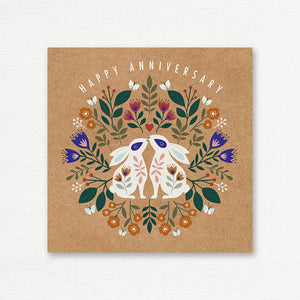 ANNIVERSARY CARD <br> Happy Anniversary Rabbit Pair