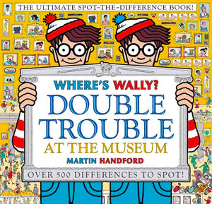 Cover of activity book 'Where's Wally? Double Trouble at the Museum' by Martin Handford
