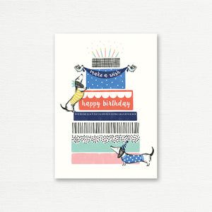 BIRTHDAY CARD <br> Birthday Cake Tower