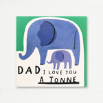 FATHER'S DAY CARD <br> Happy Father's Day ELEPHANTS