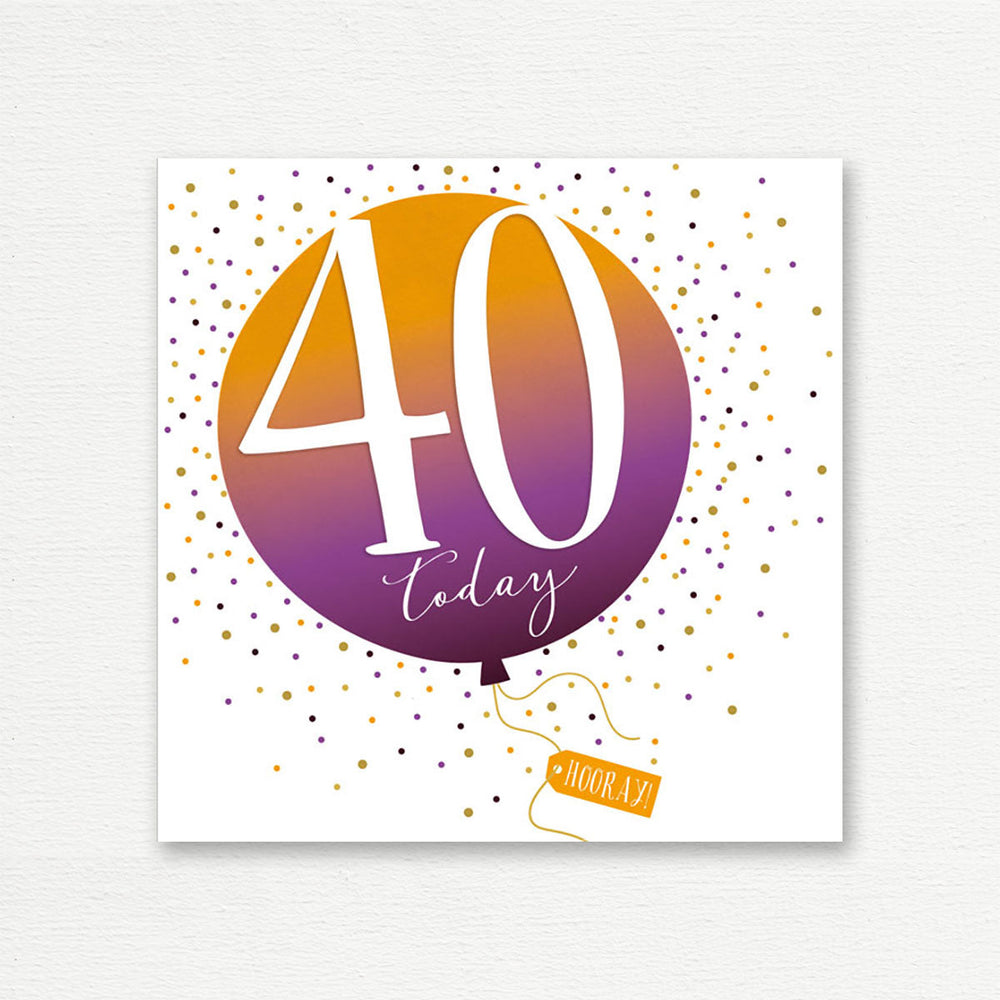 BIRTHDAY CARD <br> Happy Birthday 40 Today!