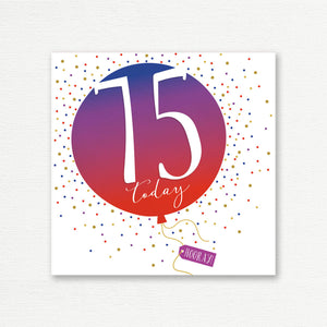 BIRTHDAY CARD <br> Happy Birthday 75 Today!