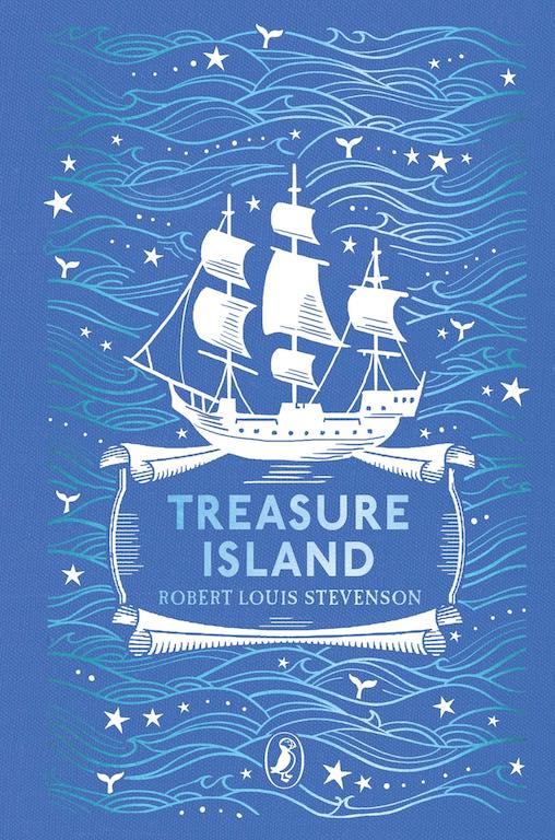 Cover of Puffin Clothbound Classics edition of 'Treasure Island' by Robert Louis Stevenson