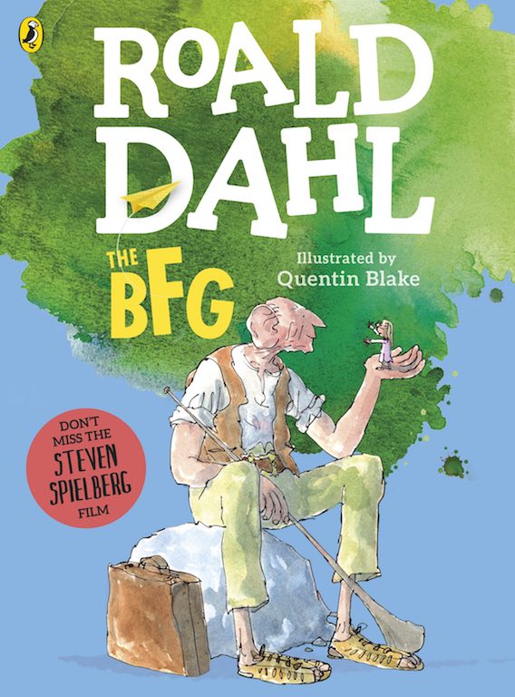Cover of middle grade book 'The BFG' by Roald Dahl and Quentin Blake