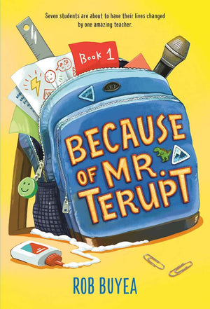 Cover of middle grade book 'Because of Mr. Terupt' by Rob Buyea