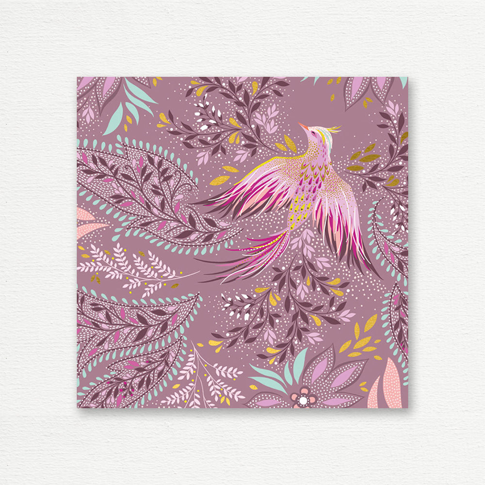 EVERYDAY CARD <br> Paisley Floral Bird