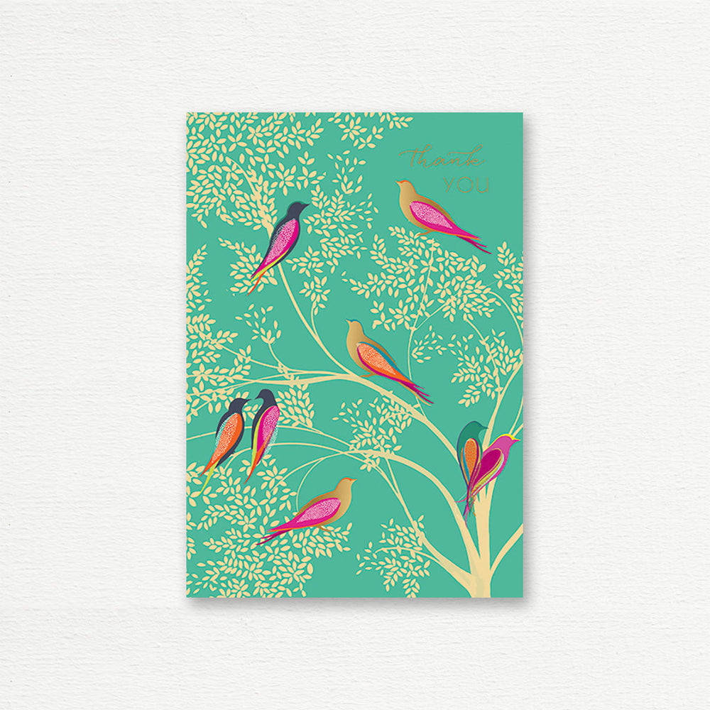 THANK YOU CARD <br> Birds on Tree