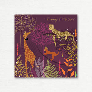 BIRTHDAY CARD <br> Safari Animals
