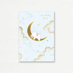 NEW BABY CARD <br> Elephant on the Moon