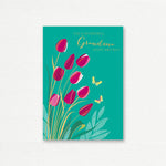 BIRTHDAY CARD <br> Wonderful Grandma Tulips