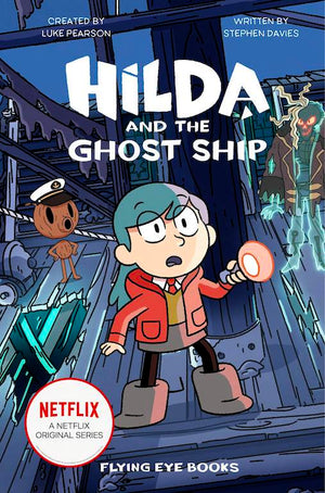 Cover of chapter book 'Hilda and the Ghost Ship' by Stephen Davies and Seaerra Miller