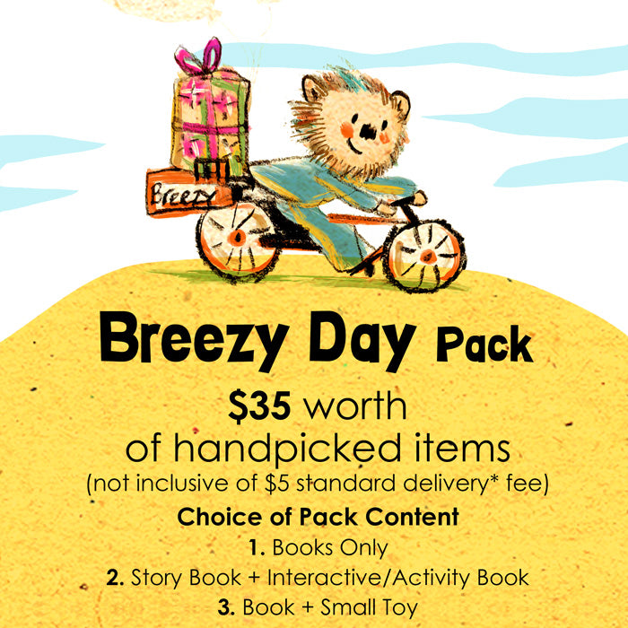 Woods in the Books Sunbeams Surprise Breezy Day Pack illustration by Moof