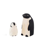 Polepole Handcrafted  Wooden Animals (Parent-child Set): Penguin