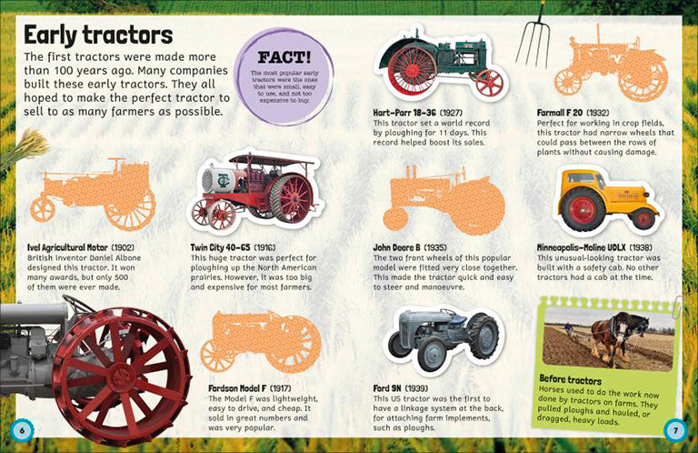 Total Tractor Sticker Encyclopedia | Books | Illustrated Picture Books