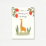 BIRTHDAY CARD <br> Blooming Great Birthday Giraffe