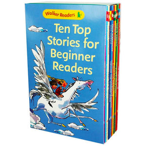 Cover of slipcase box set 'Ten Top Stories for Beginner Readers' by Walker Readers